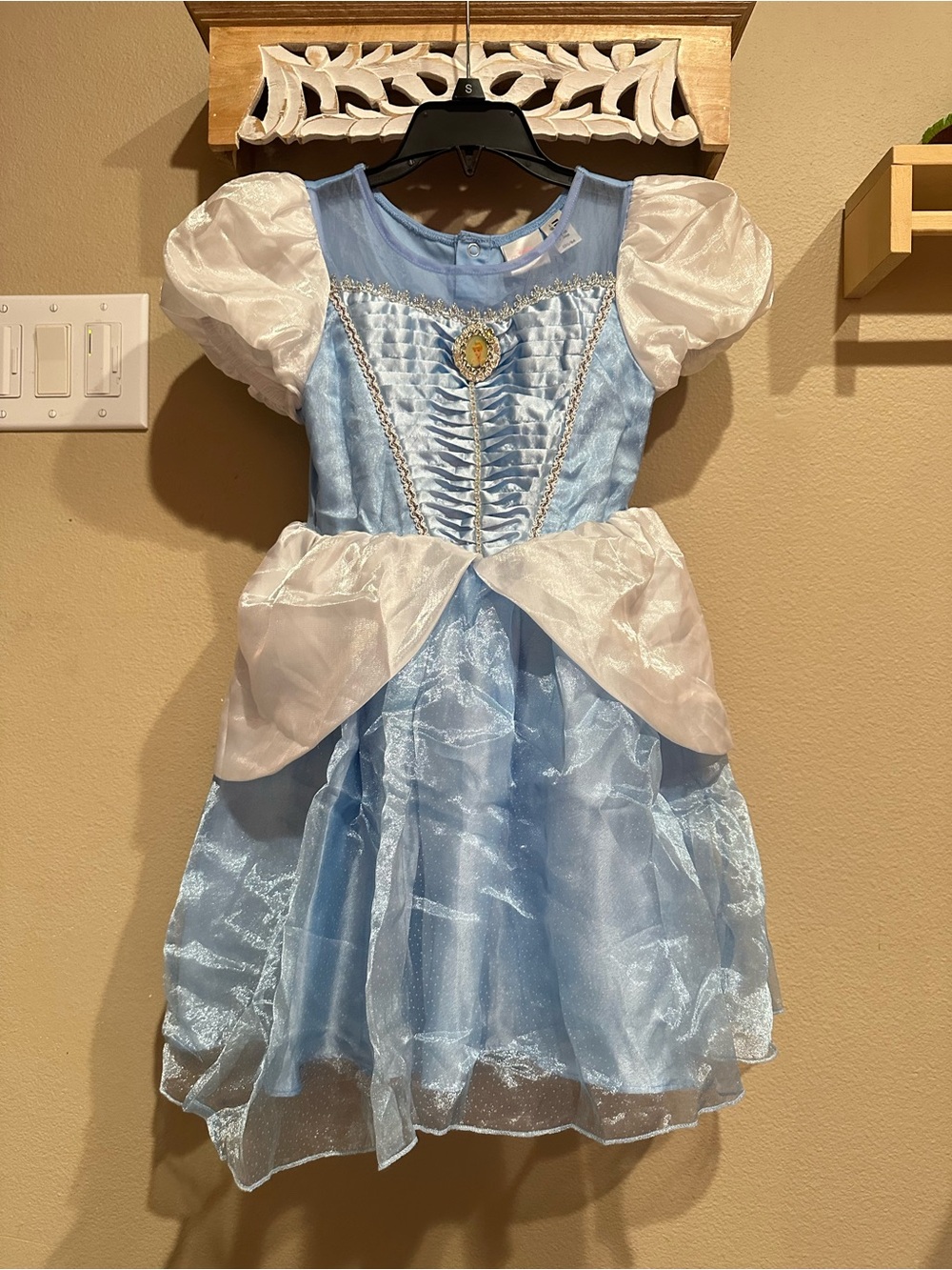 Girls Cinderella Princess Dress Up Costume 7-8T